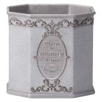 植木鉢 おしゃれ 友膳 ピエーノスクエアＧＹ MS1414 ガーデニング 園芸用品 フラワーポット 合成樹脂鉢