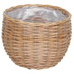 日限定07 村田屋産業 ウィッカーバスケットＬ 3936 かご バスケット 花かご フラワーバスケット