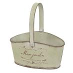 ショッピングジャルダン 日限定07 村田屋産業 ジャルダンバスケットＳイエロー 5740 植木鉢 おしゃれ ガーデニング 園芸用品 フラワーポット アイアン ブリキ鉢