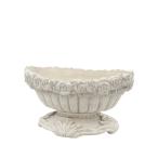 ショッピング植木鉢 CARNAC フラワーモチーフワイドカップＳ−ＷＨ ホワイト GFB336WH 植木鉢 おしゃれ ガーデニング 園芸用品 フラワーポット グラスファイバー鉢