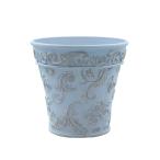 ショッピングボールド CARNAC ボールドアラベスクベーシックＬ−ＢＬ ブルー FC032BL ガーデニング 園芸用品 植木鉢 フラワーポット 合成樹脂鉢