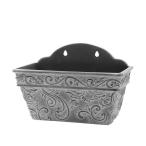 CARNAC ボールドアラベスクウォールＢ−ＢＫ ブラック FC037BK ガーデニング 園芸用品 植木鉢 フラワーポット 合成樹脂鉢