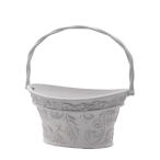 植木鉢 おしゃれ CARNAC ボールドアラベスクバスケットＧＹ グレー FC039GY ガーデニング 園芸用品 フラワーポット 合成樹脂鉢