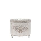 ショッピング植木鉢 特価 CARNAC オディールラウンドIV アイボリー KB2407IV 植木鉢 おしゃれ ガーデニング 園芸用品 フラワーポット アイアン ブリキ鉢