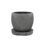 CARNAC Vintage "в елочку" 03-S-BK черный GG2526BK цветочный горшок модный садоводство садоводство сопутствующие товары цветок pot цемент горшок 