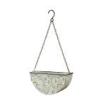 CARNAC ブルームハーフムーンIV アイボリー HSBL07IV 園芸用品 植木鉢 フラワーポット アイアン ブリキ鉢