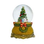 日限定07 丸和貿易 LEDスノードーム ミュージック ツリー 4009623-03 店内装飾 クリスマスディスプレイ スノードーム 卓上LED