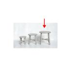 大同クラフト ウッドミニ花台 丸Ｌ グレー WRK21-L25 2個 園芸用品 ガーデンファニチャー 家具 プランタースタンド