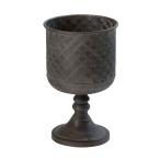  цветочный горшок модный день ограничение 07 DELLKIryuks подставка L-BK AA05BK 2 шт садоводство садоводство сопутствующие товары цветок pot железный жестяная пластина горшок 