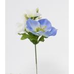 造花 ビダヤコム ミックスクリスマスローズピック ブルー V25088-005B 36本 造花 花材「か行」 クリスマスローズ