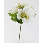 造花 ビダヤコム ミックスクリスマスローズピック ホワイト V25088-001W 36本 造花 花材「か行」 クリスマスローズ
