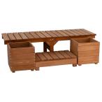  прямая поставка дом стиль единица скамья bench hiyori посадочная машина комплект ширина 155 глубина 55 светло-коричневый садоводство сопутствующие товары садовая мебель мебель дерево панель скамья 