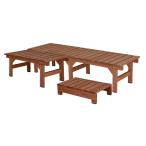  прямая поставка дом стиль единица скамья bench hiyori объединенный 3 позиций комплект ширина 174 глубина 55 светло-коричневый садоводство сопутствующие товары садовая мебель мебель дерево панель скамья 