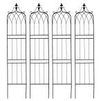  прямая поставка дом стиль железный забор 200 высокий drapedore-p4 листов комплект черный IF-DR029-4P-BLK садоводство сопутствующие товары садовая мебель мебель решетка забор 