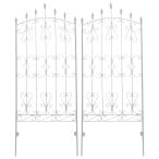  прямая поставка дом стиль железный rose забор 150[2 листов комплект ] белый IFROSE-150-2P-WHT садоводство сопутствующие товары садовая мебель мебель решетка забор 