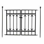  прямая поставка дом стиль Park Avenue торцевая дверь комплект черный IPN-7022G-SET садоводство сопутствующие товары садовая мебель мебель решетка забор 