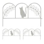  прямая поставка дом стиль железный забор Mini кошка 3 листов комплект белый NK7238-3P-WHT садоводство сопутствующие товары садовая мебель мебель решетка забор 