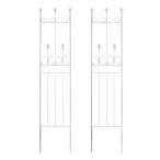  прямая поставка дом стиль Old автомобиль to- забор тонкий модель 2 листов комплект белый OC003SL-2P-WHT садоводство сопутствующие товары садовая мебель мебель решетка забор 