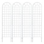  прямая поставка дом стиль Classic забор 220 высокий 4 листов комплект белый YB016H-4P-WHT садоводство сопутствующие товары садовая мебель мебель решетка забор 