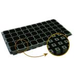 明和 ＳＰプラグトレー50穴 黒 園芸用品 植木鉢 フラワーポット プラスチック鉢