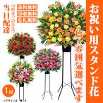 おまかせスタンド花１段-ST-15000　最寄りの花キューピット加盟店よりお届け （開店・開院・式典などお祝い用スタンド花）