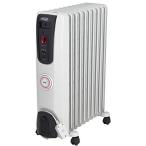 De'Longhi (デロンギ) オイルヒーター H771015EFSN-BK 電気ヒーター ゼロ風暖房 静音 乾燥しにくい 表面温度約80℃ 24時