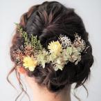 髪飾り ナチュラルシリーズ ガーデンスタイル(8) ドライフラワー プリザーブドフラワー 成人式 卒業式 ウェディング ブライダル 七五三 袴 ヘッドドレス