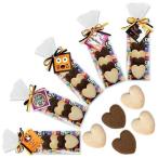 ハロウィンのお菓子プチギフト 配る 業務用「ハロウィン ハートクッキーHH1個」販促 大量 子供 個包装 おしゃれ HZW-HHC00