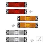 12-24V 4 LED サイドマーカーライトクリアランスインジケーターランプピックアップトラックトレイルバンウィンカーウインカーライト