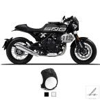 【並行輸入品】 BRIXTON CROSSFIRE 500 オートバイ用ラウンド ABS プラスチックスクリーンヘッドライトフェアリング風防カバーカスタム 部品 カスタムパーツ ア