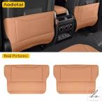 【並行輸入品】 ランドローバー ディフェンダー 90 110 2020-2025用 カーシートバックプロテクターカバー キック防止パッド 汚れ防止パネル装飾アクセサリー 部