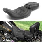 【並行輸入品】 ツーリングドライバー/パッセンジャーシート バイクシート ハーレー 1997-2007 ロードキング FLHR 2006-2007 ストリートグライド FLHX ラティス