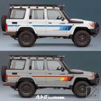 トヨタ ランドクルーザー LC70 LC76 LC79 LC8 用カーステッカー カスタム カスタム スポーツ ボディ ウエストライン スタイル デカール ビニール アクセサリ