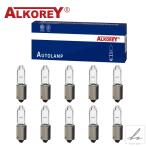 ALKOREY 10個 H21W BAY9S 12V 21W ハロゲンブレーキインジケーター信号ランプ車用電球 クォーツガラスハロゲンクリアランスライト 部品 カスタムパーツ