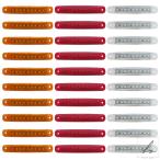 ショッピングクリアランス価格 【並行輸入品】10個 9 SMDライト オーバルクリアランストレーラー 24V トラック 大型トラック キャラバン キャンピングカー LEDサイドマーカーインジケータ