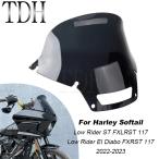 風よけ 風防 ウインドシールド PC PC 風防 エアー ディフレクター ハーレー ソフトail ローライダー EI Diabo FXRST 117 ST FXLRST 2022年-UP 風防スクリーン