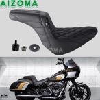 モーターcycle Driver シート パッド Two Up シート ハーレー ソフトail FXLRS ローライダー S ST FXLRST FXLR 2018年-2024 スポーツ グライド 18-21
