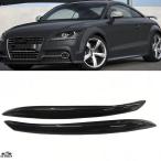 【並行輸入品】 ！ヘッドライト アイライン アウディ TT 8J 2007年 2008年 2009年-2014年 カーボン フロント ヘッド ライト ランプ カバー B ヘッドライト アイ