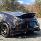 【並行輸入品】 Fo ニッサン 370Z Z34 AJT3 Styl 2009年-2015年 トップ カーボン リア ルーフ スポイラー ウィング トランク リップ カバー カスタム パーツ