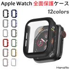 アップルウォッチ ケース 全面保護 AppleWatch Series10 Series9 Ultra2 Series8 Series7 Series6 SE Series5 4/3/2 カバー PC 強化ガラス 側面保護 画面保護