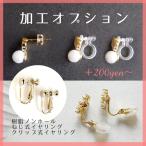 イヤリング＆ノンホール加工 200円、300円 税別 ポストピアスからイヤリングへの加工 キャンセル返品不可 par011 単独購入不可