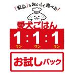 「 お試しパック 愛犬ごはん1:1:1 」 国産 自然食材100％ 健康 水分補給 安心 安全 ドッグフード 手作りごはん