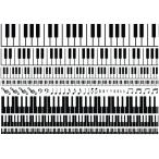 ポーセラーツ 白磁用転写紙 ピアノキーボーダー（リッチ・ブラック）