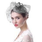 ヘッドドレス レディース ウェディングハット 2018 チュール付き 結婚式 パーティー ヘアアクセサリー ファッション小物 帽子 女性 髪通販