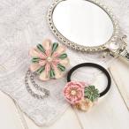 キット 普段づかいの つまみ細工 バックチャームとヘアゴム LH-436 ベビーピンク コットン生地 取寄せ商品 パナミ