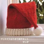 編み図付き キット クリスマスなりきり帽子 サンタ N-1691A ニット帽 クリスマス 編み物 手作りキット ハマナカ hama