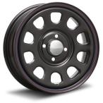 MLJ デイトナ SS 14インチ 5.0J +42 4-100 ブラック（レッド/ブルーライン） 4本で送料無料 DAYTONA SS