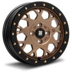 MLJ エクストリームJ XJ04 14インチ 4.5J +43 4-100 マットブロンズ/ブラックリム4本で送料無料 XTREME-J XJ04