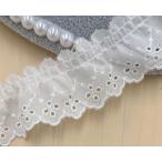  оборка гонки [ сделано в Японии ] "теплый" белый примерно 35mm ширина No.OC62242-1Fgya The - гонки хлопок оборка гонки 