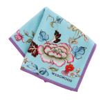 ウェッジウッド　スマホ・メガネ拭き ハンカチ フォーチュン　ブルー　【WEDGWOOD】